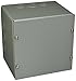 Wiegmann SC080806 SC-Series NEMA 1 Screw Cover Wallmount Pull Box with Knockouts, Painted Steel, 8
