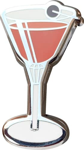 Image of Classic Cocktail Cute Enamel Pins for Bartender Aprons, Jackets, Backpacks and Purses, Shirt and Suit Lapels, Button Badges Brooch Fashion Jewelry