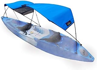 Adventure Canopies Tandem Kayak Sun Shade (Marine Blue, 14' Kayaks/Canoes)