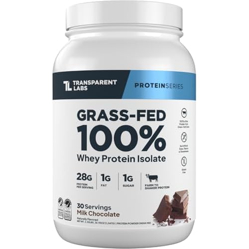 Transparent Labs Grass-Fed Whey Protein - 30 Servings, Milk Chocolate