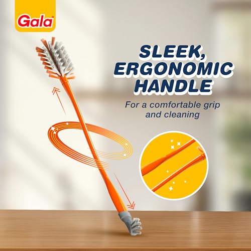 Image of Gala Antibac Bottle Cleaning Brush(1.5Ft,Orange & Gray)