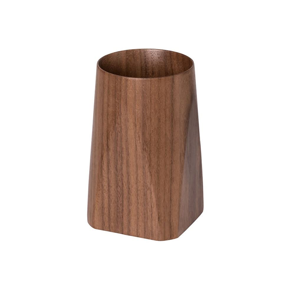 Stifthalter Schwarz Walnuss Ganz Holz Bleistifthalter, Anti-Rutsch-Bottom-Pen-Organisator für Schreibtisch, Schule Home Office Bleistift Cup (Color : Brown)
