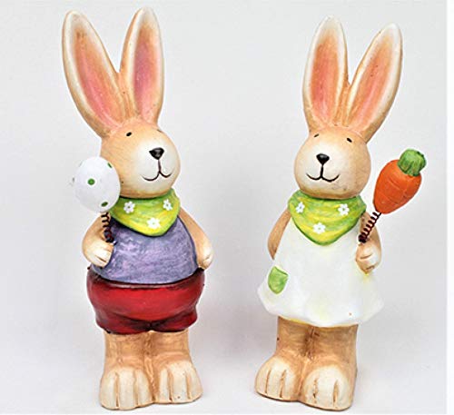 Osma-Werm GmbH - Conejo XL con Zanahoria o Huevo en Pluma, 16 x 6 cm, 2 Unidades