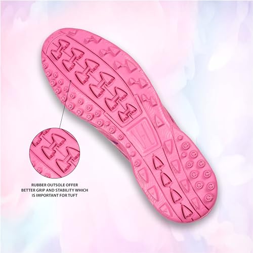 Image of Nivia Carbonite 7.0 Turf Shoes for Men Rubber Studs with PVC Synthetic Leather Upper, Die Cut Light Weight Insole, Ideal for Hard Surfaces Artificial Turf Surfaces