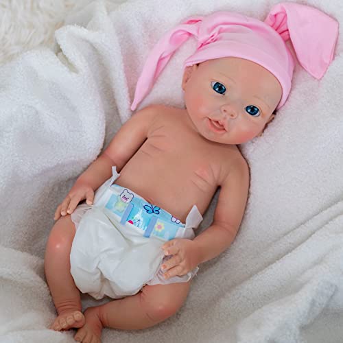 Muñeca Reborn Bebé de Silicona 20 pulgadas Realista miniatura 2