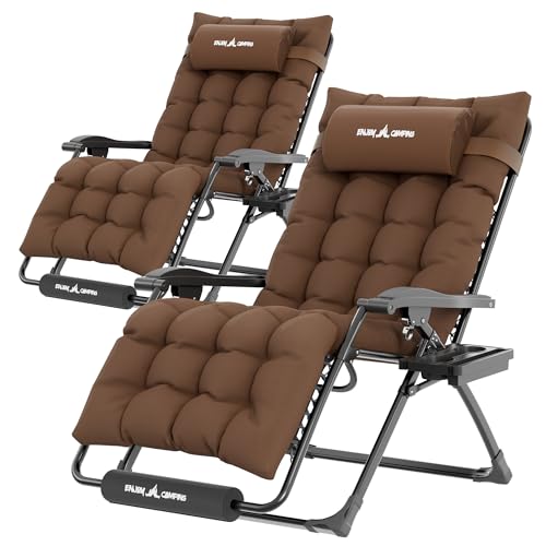 Image of UDPATIO Oversized Zero Gravity Chair Patio Reclining Chairs with Cushion