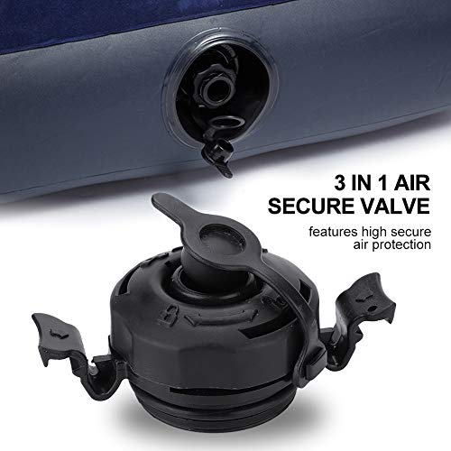 Dewin Intex Air Mattress Plug, Intex Inflatable Valve Cap, Inflatable Valve Intex Air Mattress Plug - 3 In 1 Air Valve Secure Seal Cap For Intex Inflatable Airbed Mattress Black #TOP1