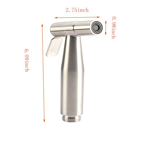 Pecc Bidet Sprayer Head Only Stainless Steel Hand Held Toilet Bidet Shower Head Spray Cloth Diaper Sprayer Head Only For Personal Hygiene And Bedpan Wc Spray #TOP1