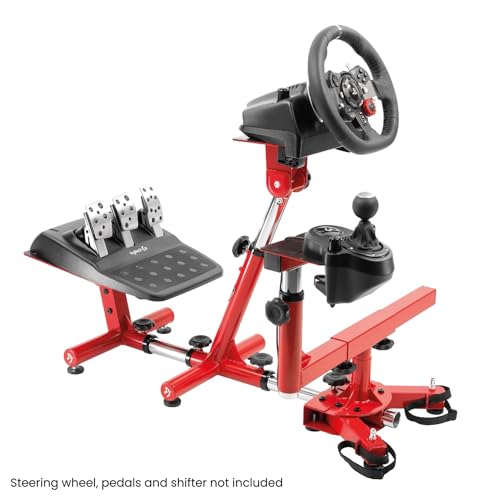 Image of Arozzi Velocita Universal Racing Simulator Cockpit Compatible with Most Racing Sim Gear and Gaming Chairs Collapsible Telescopic and Portable - Red