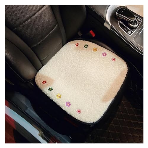 Housse de siège de voiture respirante en peluche style ins fleur pour l'hiver confort universel