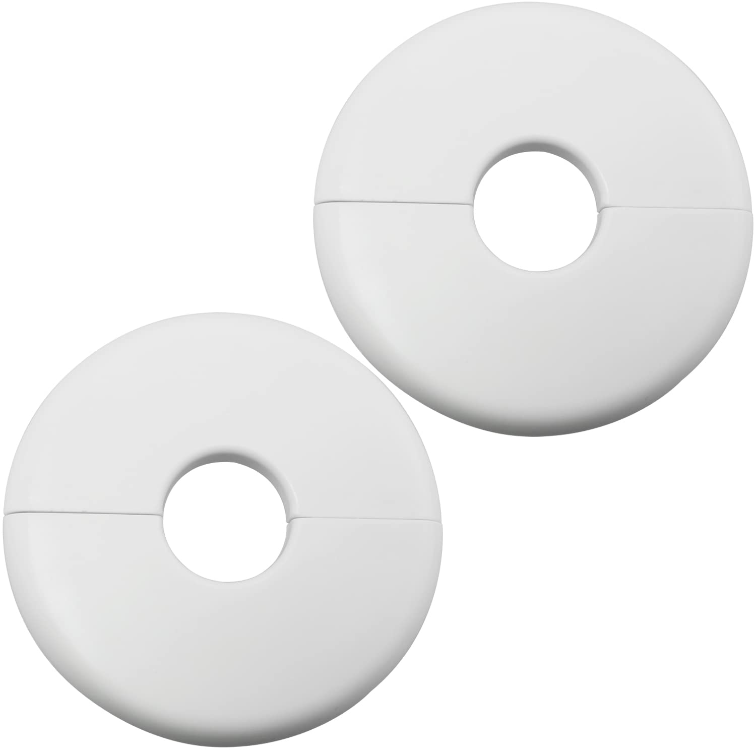 2pcs Pipe Hole Air Conditioning Hole Decorative Cover 22x80mm Snap On White Round Cover Round Escutcheon Plate-image-27