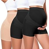 Diawsome Nahtlose Damen-Shorts, Schwangerschaft, Shapewear, hohe Taille, Kurze Oberschenkel-Unterwäsche