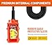 2 in 1 Wireless Crane Remote Control, 12V Crane Dump Trailer Controller, Industrial Hoist Truck Crane Switch Control Station, Up-Down, 2 Direction