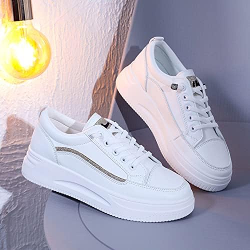 Amazon.com: Tenis clásicos de plataforma de punta redonda para mujer para  niños y niñas, con cordones, parte superior baja, antideslizantes,  acolchados, zapatos deportivos : Ropa, Zapatos y Joyería