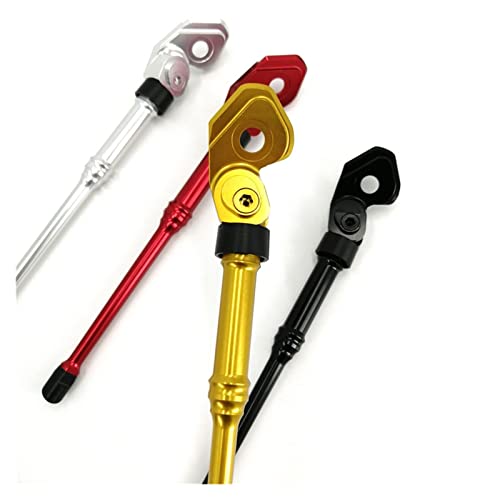 Pies de apoyo ajustables para bicicleta de aluminio resistente y soporte plegable 4