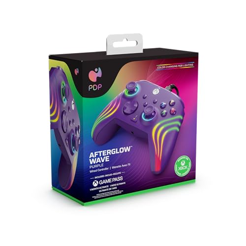 PDP Xbox Manette filaire Afterglow Wave Violette