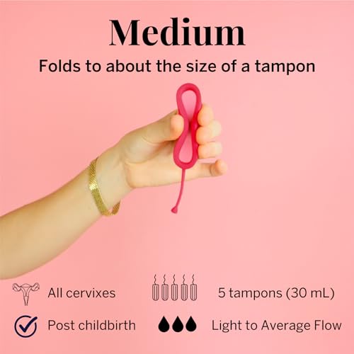 Image of Pixie Menstrual Disc for Feminine Care - Ranked 1 for Best Tampon Alternative Period Disc - 100% Medical-Grade Silicone - Removes Like a Tampon - Wear 12 Hours - Capacity of 5 Tampons (Medium)