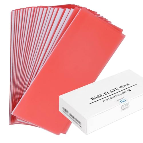 La Mejor Recopilación de Materiales de fundición al mejor precio. 46 20pcs láminas de cera dental, base de cera roja práctica mordiendo láminas de cera dentaduras de fundición de láminas de cera moldeo de láminas de cera de fundición de...
