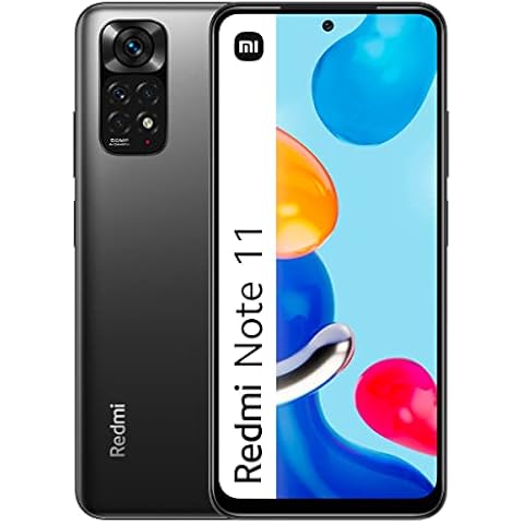 Xiaomi Redmi Note 11 - Smartphone 128GB, 4GB RAM, Dual Sim, Graphite Grey Cover