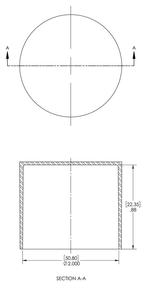 Caplugs SC-2 SC Series – Plastic Sleeve Cap for Tube Ends, 200 Pack, Red LD-PE, 2.000" W x 0.88" L Threaded and Non-Threaded Tubing, Rods, Masking, Painting, Plating, Grit-Blasting (99191292)