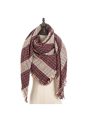 Écharpe pour femmes plaid cachemire chaud LOTIE contre le vent glacial du cou