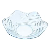 Joli décor : son design est en forme de vague comme une fleur, créatif, en cristal et joli design, bol en coquille de noix de , assiette de fruits