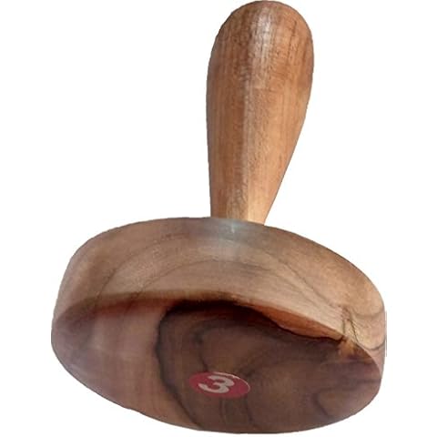 Shradha Trading Big Wooden Potato Masher,Wooden Roti Chapati Presser,roti bhakri or khakara on tava Presser, Crusher Cover