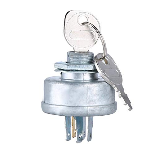 Appearancees Lawn Mower Starting Ignition Switch Five Legs Metal Switch Silver