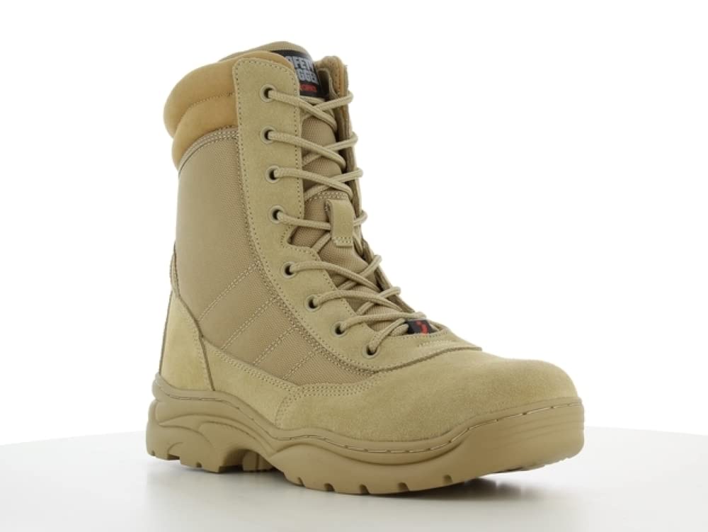 Stivali tattici leggeri senza sabbia, con zip laterale, taglio alto SRA, sicurezza Jogger Dune – 5 UK