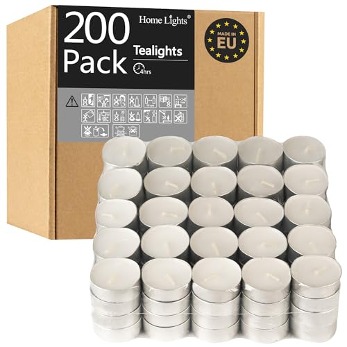 Bougies chauffe-plat HomeLights sans fumée pour Shabbat et mariages x200