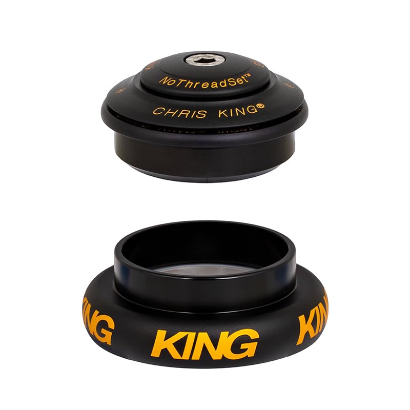 Chris King InSet 7 Mat Black Gold ZS (Zero Stack) Upper