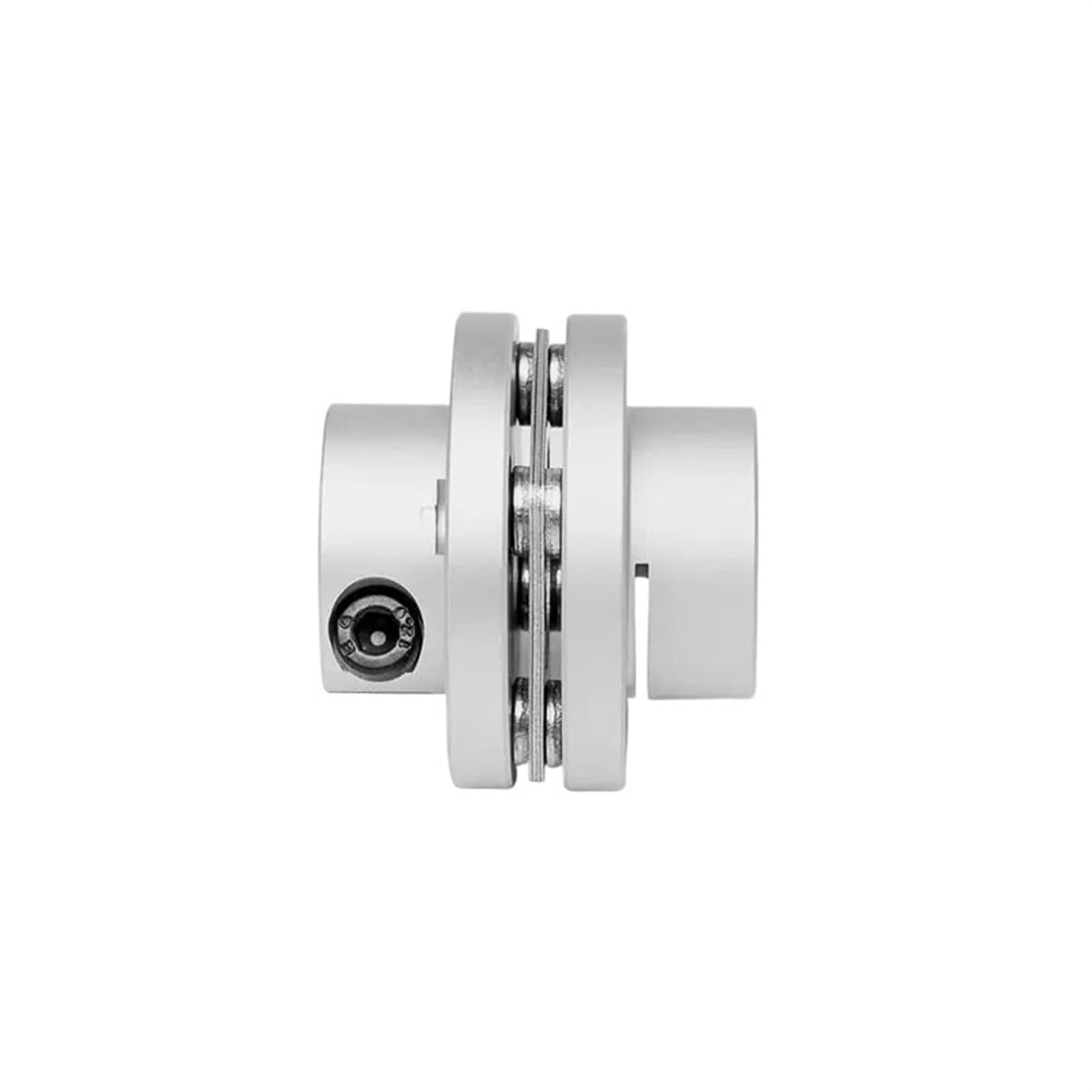 Giunto di serraggio rigido in alluminio 12mm/14mm/15mm/16mm/17mm/18mm/19mm/20mm Accoppiatore a flangia a disco singolo con gradino flessibile Servomotore Manicotto del connettore D56L45(12mm-12mm)