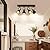Track Lighting Fixtures Ceiling,Black Kitchen Track Ceiling Light with 4 Adjustable Heads,Versatile Wall Mount Directional Lighting for Kitchen, Dining Room, Sink.