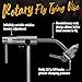 LURELINK Rotary-Fly-Tying-Vise-Fly-Tying-Tools Equipment Fly Fishing Vice Kit with Pedestal Base Clamps