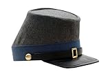 SZCO SUPPLIES Gray Medium Historical Replica Civil War Wearable Kepi
