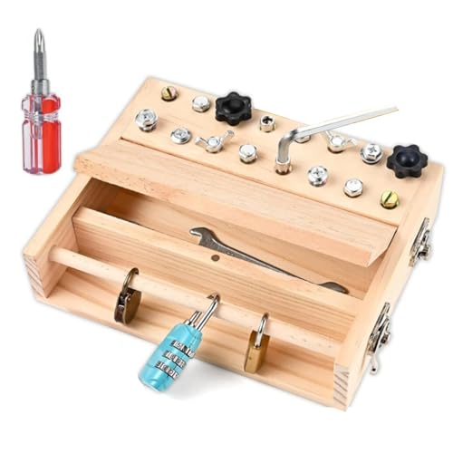 Tournevis en bois Montessori busy board pour développer la motricité fine des enfants