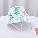 KTTGYRE Sombrero de pescador Sombrero de verano Niño Niña Algodón Protección UV Gorra de sol Panamá Playa Niños...