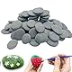 HAMKU 40 Stück Steine Zum Basteln,steine zum bemalen, 1-3 cm Natur Dekosteine,Kies Dekosteine Naturstein,DIY Rocks Beach Pebbles Malsteine Für Bunte Malerei Aquarien Haus Gartendekoration