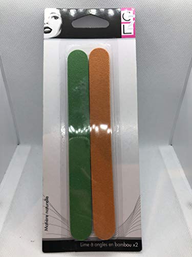 CpourL - Lime per unghie in bambù, 2 pezzi