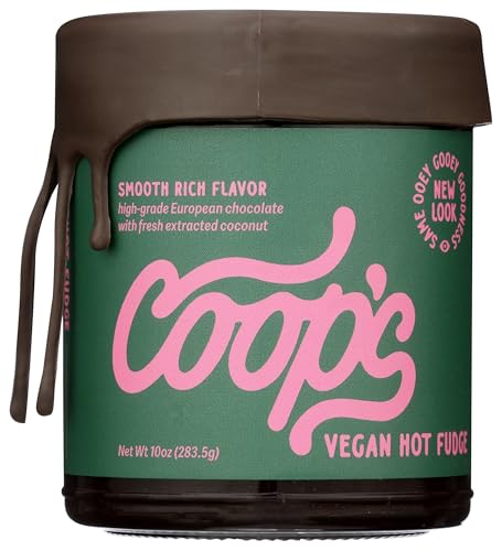 Coop's Microcreamery Vegan Hot Fudge, Gluten Free, 10 Ounce (Pack of 6)