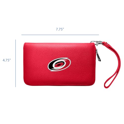 Littlearth NHL Carolina Hurricanes Zip Organizer Wallet, Team Color, 4" x 7.5" x 1" by Littlearth - Used condition - Image 4