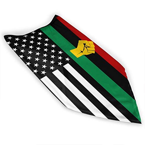 3Pcs Black Power Pan-African Flag Outdoor Half Face Scarf Bandana Breathable Neck Gaiter Balaclava #TOP4