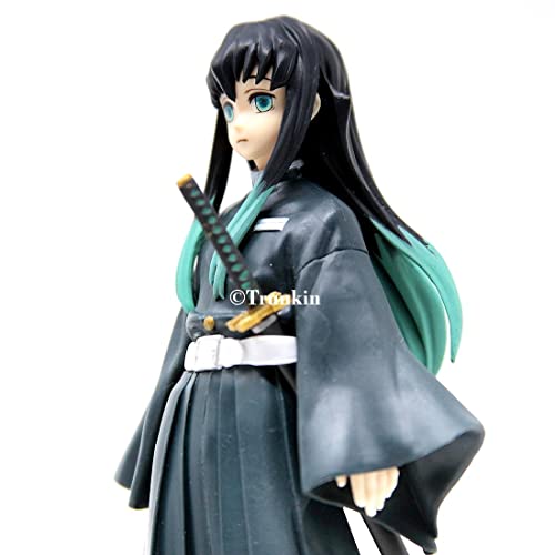 Image of Trunkin Rubber Demon Slayer Muichiro Tokito Action Figure The Mist Hashira Figurine Standie Collectible Figure Manga Weeb,10 cm