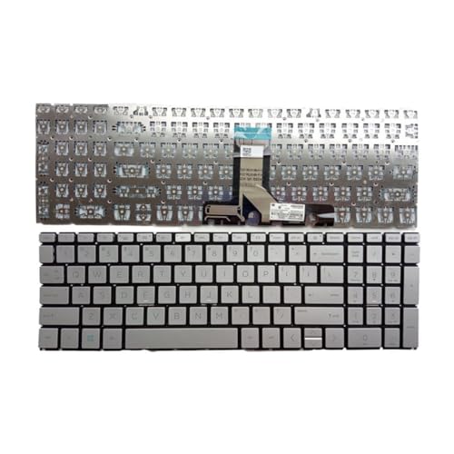 HP 15-EH 15-EG 15-ER 15M-EH 17-CN 17-CP 17S-CU 470 G8 ノート PC 用 US ロシア語 UK ノートパソコン用バックライトキーボード(US NoBacklit Silver)
