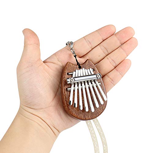 Alnicov Piano à pouce Kalimba à 8 touches, piano à doigts en bois massif Super MiNi avec cordon adapté aux débutants en… - Les Beatles, Paul McCartney, John Lennon, RIngo Starr, George Harrison Alnicov Piano à pouce Kalimba à 8 touches, piano à doigts en bois massif Super MiNi avec cordon adapté aux débutants en…