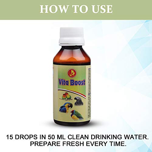 Image of Pet Care International (PCI) Bird Supplement Vita Boost for Essential Vitamins to Healthy Bird Healthcare (30 ML, Vita Boost)