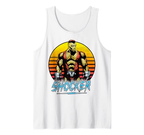 Débardeur Marvel Shocker t-shirt sans manches rétro vintage pour homme et femme