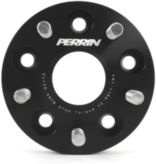 Perrin Wheel Spacer Set (2) 27mm 5/120 64.1mm Compatible with Honda Civic Type-R 2017-2020
