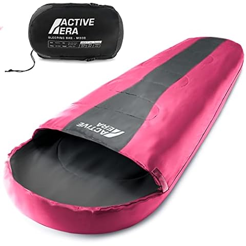 Active Era Mumienschlafsack - Schlafsack Winter und Sommer, -10°C bis 10°C - Wasserabweisend und Windschutz - Ultraleicht Cover