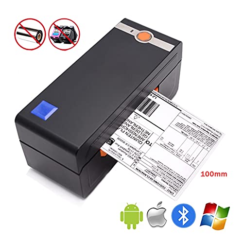 Image of Thermal Barcode Label Printer Support 4x6 Shipping Label Printe Bluetooth WiFi Support Adhesive Sticker Paper(100 * 100)